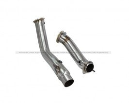 afe Elite Twisted Steel Race Downpipes Race BMW M3 M4 F80 F82 15-19