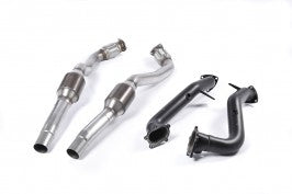 Milltek 3.00 inch Large Bore Downpipes and Hi-Flow Sports Cats Audi RS7 Sportback 4.0 V8 TFSI Bi-Turbo 13-15