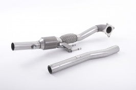 Milltek 3.00 inch Large Bore Downpipe and Hi-Flow Sports Cat Audi TT Mk2 TTS Quattro 07-14
